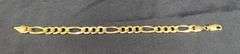 Mens 14k Gold Link Bracelet, 8", Marked Made In Italy
