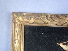 Framed Velvet Paint-By-Number Sailing Ship Pictures