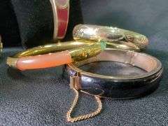 Cuff Bracelets, Qty 5 And Costume WatchesQty 2