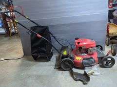 PowerSmart Gas Powered Lawn Mower With Grass Catcher And Accessories