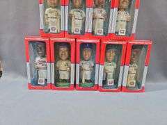 Collectible Series Genuine Hand Painted Bobble Head Dolls, Qty 9, See Description For Names, And Roger Clemens 'Legends Of The Diamond' Limited Edition Bobblehead By Forever Collectibles With Holographic Sticker From MLB