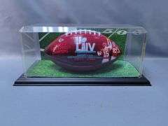 Kansas City Chiefs Super Bowl LIV Champions Display Football