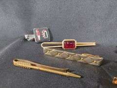 Men's Tie Clip/bar Collection, Qty 17