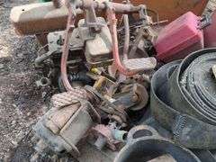 Wooden Wagon Wheel, Tools, Engine Parts and More, Contents Of Pallet, THURSDAY Pick Up