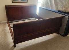 Wooden Sleigh Bed Frame