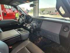 2015 Ford F 550 Heavy Duty 4x4 Truck With Snow Plow and Monroe Spreader, Odometer Reads 75,797 Miles, VIN# 1FD0X5HT7FEB32574, Engine Oil Leak, Kansas Title, See Details For Video, See Details For Video