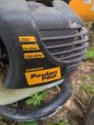 Lawn Care Equipment Assortment Including Hart Mower, String Trimmer, and Blowers