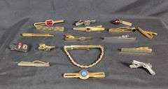 Men's Tie Clip/bar Collection, Qty 17