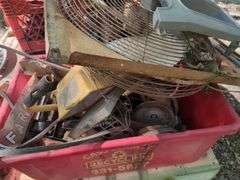 Power Tools, Window Fan, Hubcaps, Cast Iron Skillets And More, Contents Of Pallet, THURSDAY Pick Up