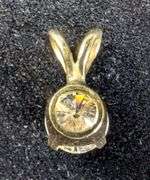 14k Gold and Diamond Pendant