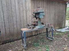 Vintage SHYIR TA Electric Milling/Drilling Machine on Cart