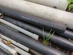 PVC and Metal Pipes, Various Sizes