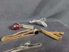 Men's Tie Clip/bar Collection, Qty 17