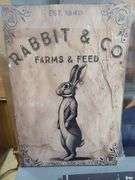 Home Wall Decor Includes, Rabbit Farms & Feed Sign, Inspirational Quote, Woodgrain Design, Unframed Canvas Christmas Wall Decor, And Girl With A Pearl Earring