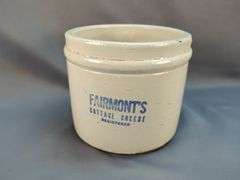 Fairmont's Cottage Cheese Stoneware Crock