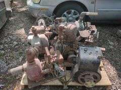 Engine and Pump Components, Including Sears Roebuck & Co and Hale Fire Pump Co Parts, Contents Of Pallet, THURSDAY Pick Up