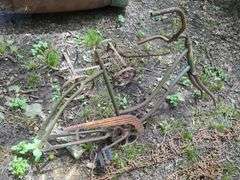 Bicycle Frame, Toy Wagon Frame, And Tire Chains