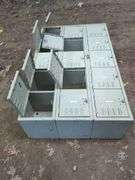 Metal Storage Locker With 12 Doors