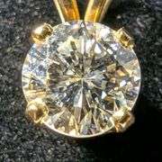 14k Gold and Diamond Pendant
