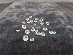 Cut Glass Jewelry Stones, Various Sizes, Qty 24