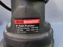Drill Master 6" Palm Polisher and Orbital Hand Sander