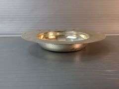 Hallmarked English Sterling Silver Collection Including Sugar Bowl And Creamer, And 925 Stamped Saucer