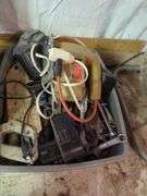 Assorted Tools, Metal Boxes, And Fan
