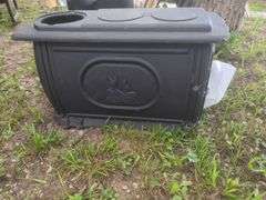 Camping Gear Including Fishing Rods, Net, Cooking Pot, and More