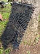 Wire Dog Cages, Qty 2