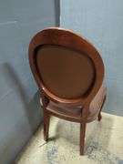 Set of 4 Dining Chairs with Brown Faux Leather
