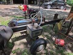 Mobile Hydraulic Log Splitter,12.5 HP Engine