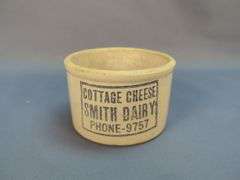Smith Dairy Cottage Cheese Crock