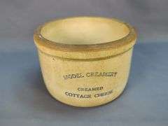 Model Creamery Cottage Cheese Stoneware Crock