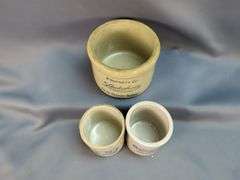 Collection of Advertising Crock Butter Jars
