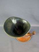 Roseville Cornucopia Pottery Vase Pine Cone Pattern