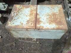 Surplus Building Materials, Insulation Boards, Vintage Jars, and Metal Storage Box