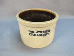 Atwater's Creamery Crock & Moxley's Oleomargarine Pot Holder