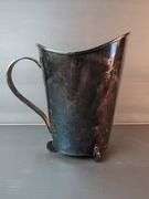 English Sterling Silver Compote, Covered Container Marked 'Razutal Switzerland', And Unmarked Pitcher