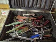 Assorted Tools, Metal Boxes, And Fan