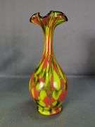 Hand Blown Art Glass Vases, Qty 4