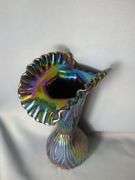 Fenton Iridescent Carnival Glass Vase and Bowl Set