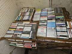 Massive Music Media Collection Including over 70,000 Record Albums, Cassette Tapes, And CDs