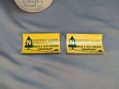 Village Farm Wilmot Butter & Egg Co. Crock with Northland Milk & Ice Cream Company Decals