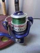 Fishing Rod and Reel Collection with Display Stand