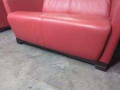Caliá Italia Red Leather Armchair