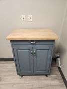 Rolling Island Cabinet, 28" W X 19" D X 36" H