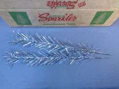 Vintage Sparkler Aluminum Christmas Tree with Box and Stand