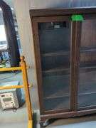 Antique Glass Door Display Cabinet