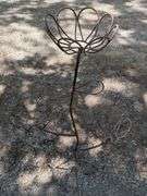 Metal Plant Stands, Qty 2 And Wooden Tripod