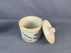 Lot of Three Advertising Crock Jars: Kauna Klub and Coldsprings Manor